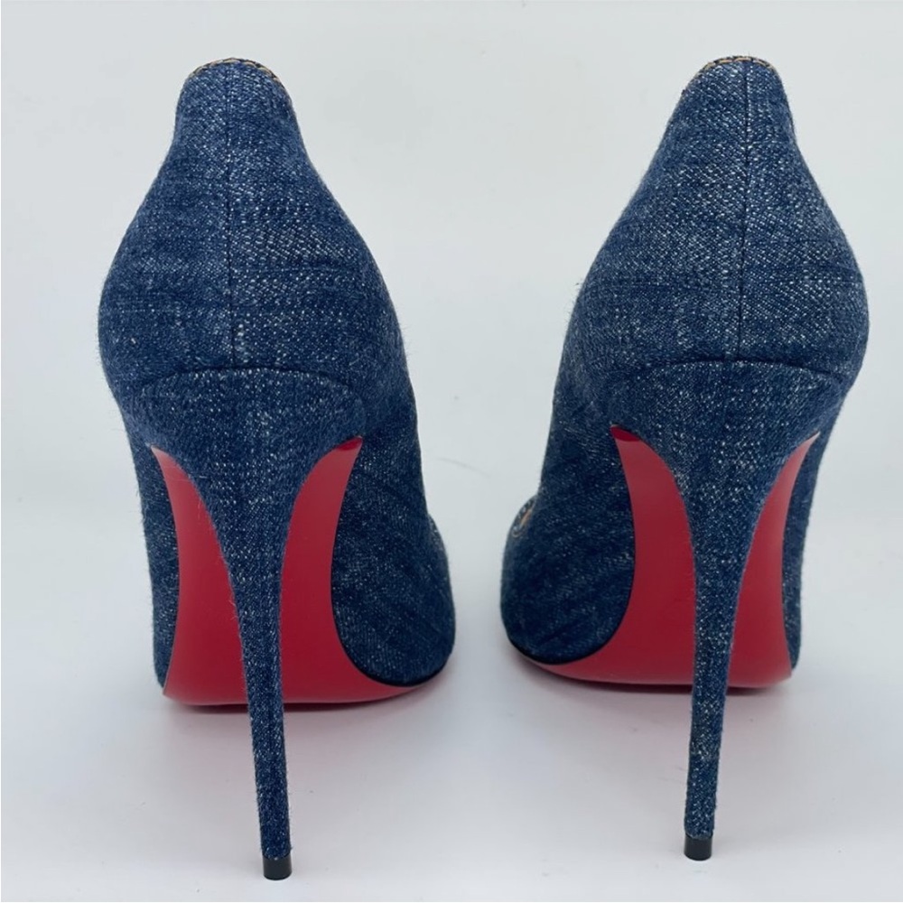 Christian Louboutin So Kate Miss Denim 120 Heels - Picture 6 of 14